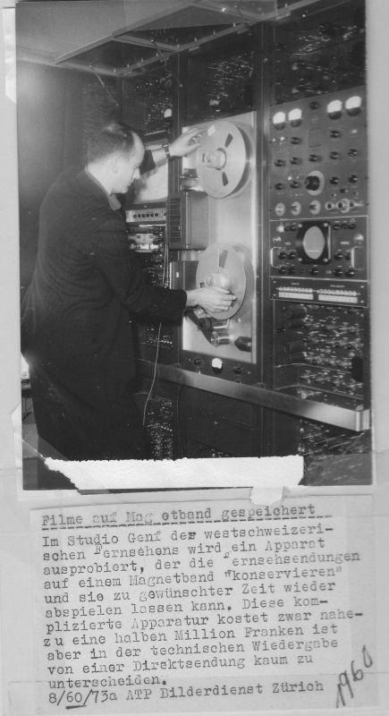 Röhren MAZ mit Herrn Dchlatter ca. 1960